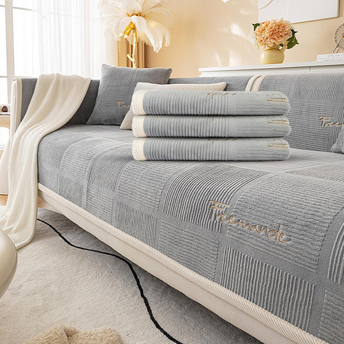 Soft milk fleece sofa - soft,