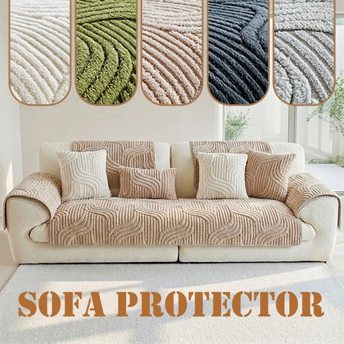 Thick plush sofa cover - thick, 1-4