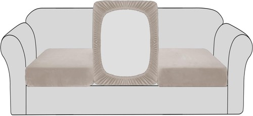Bellahills velvet stretch sofa - velvet,
