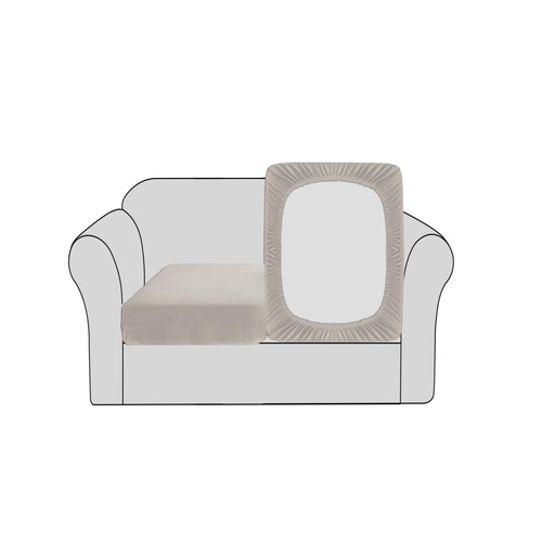 Bellahills velvet stretch sofa - velvet,